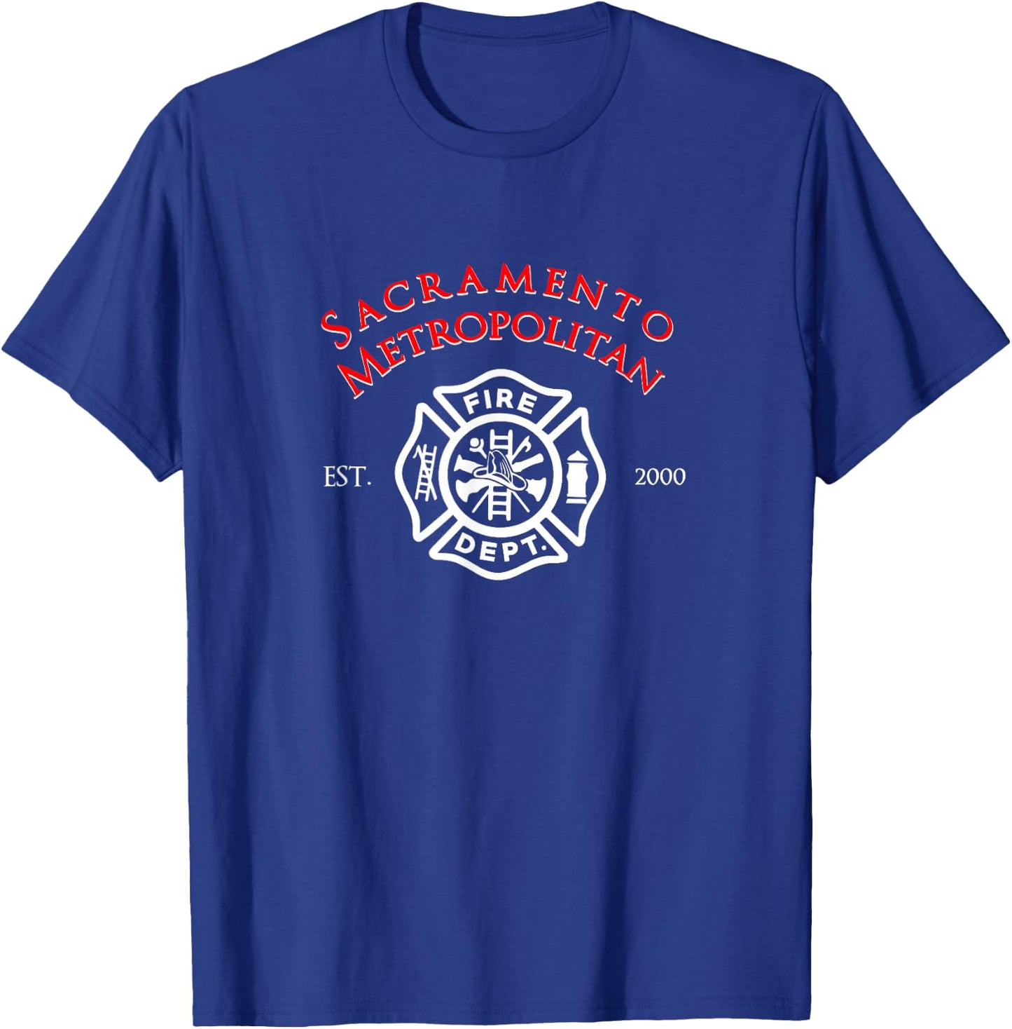 Sacramento Metropolitan Fire Division Firefighter T-Shirt - T-Shirt | Royal
