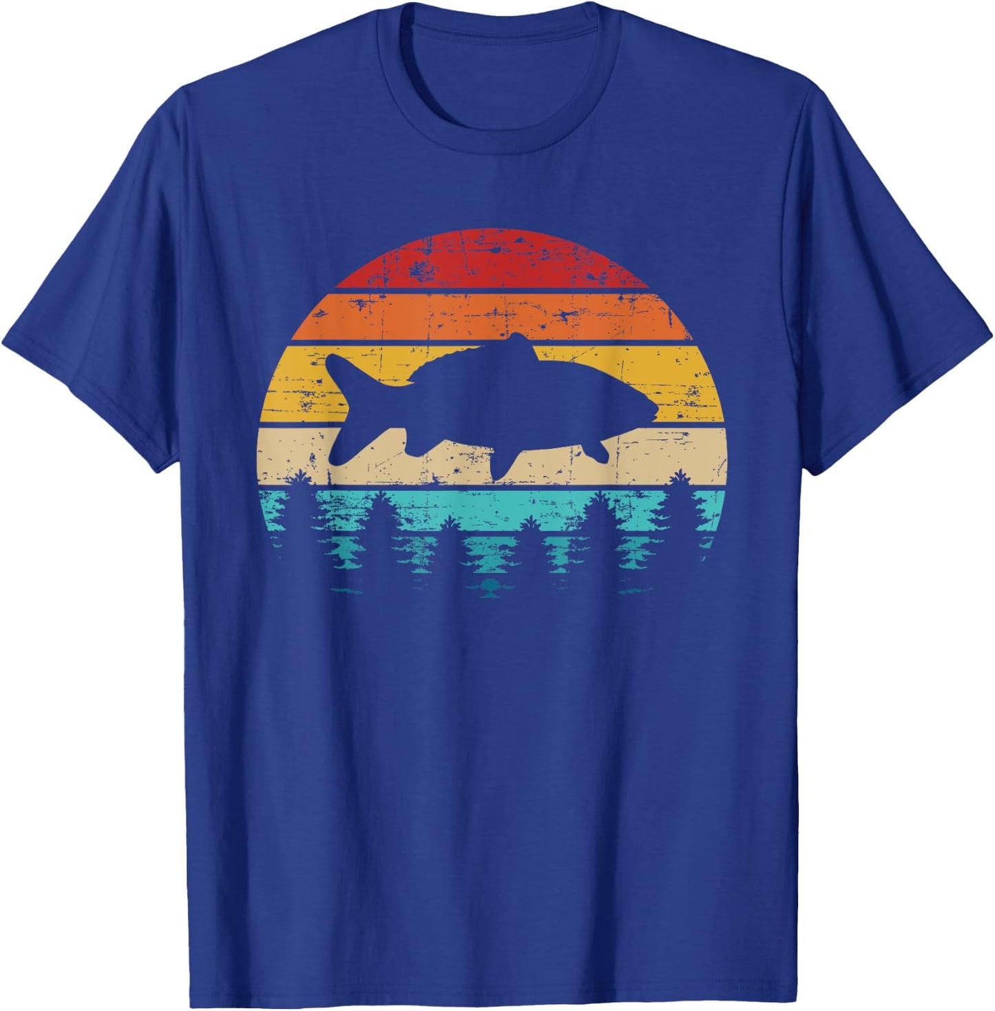 Carp fishing vintage retro T-Shirt - T-Shirt | Royal
