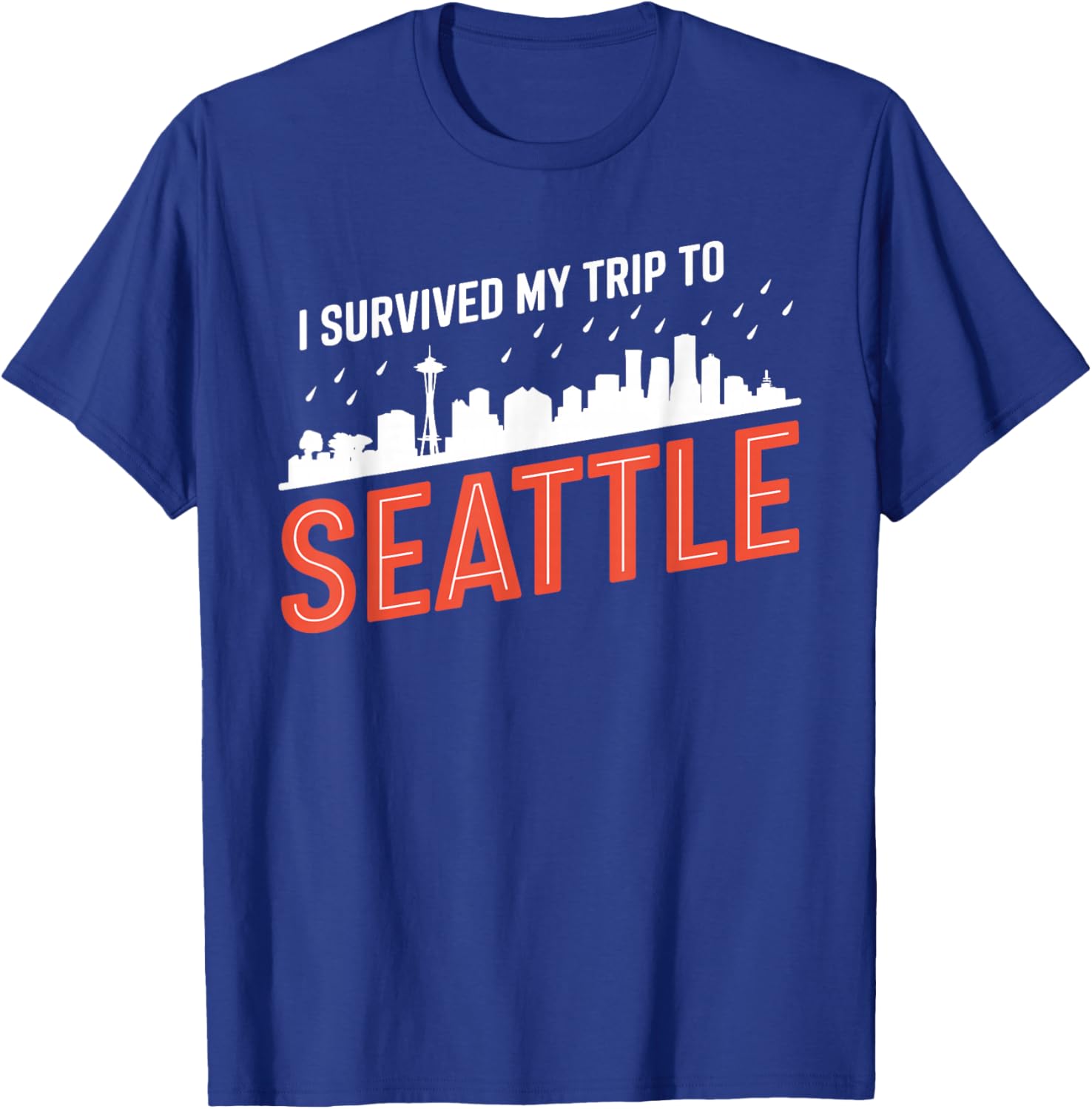 I Survived My Trip To SEATTLE Simple City SEATTLE T-Shirt - T-Shirt | Royal