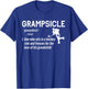 Grampsicle Definition Grandpa Ice Hockey Puck Stick Sports T-Shirt - T-Shirt | Royal
