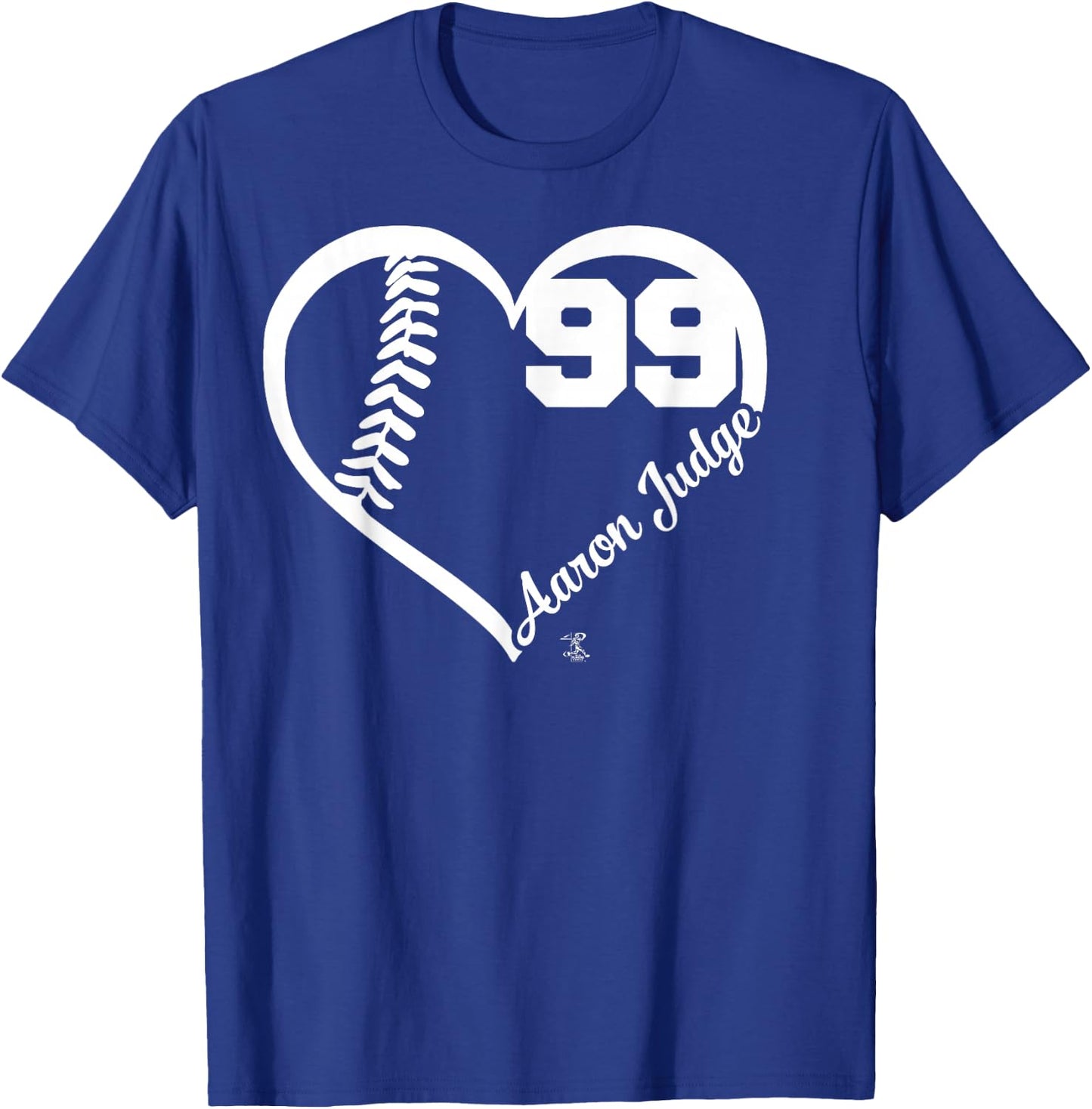 Aaron Judge Heart Number - Apparel T-Shirt - T-Shirt | Royal