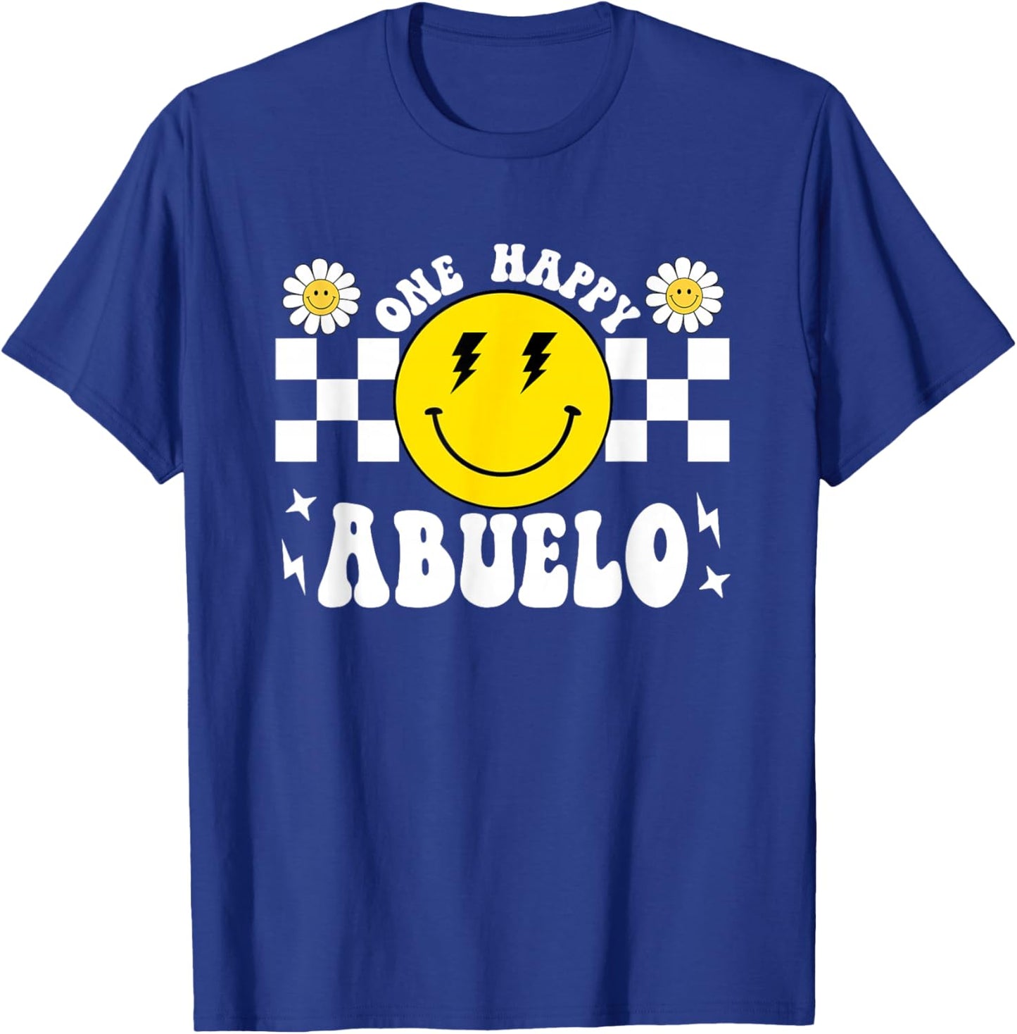 One Happy Dude Abuelo 1st Birthday Family Matching T-Shirt - T-Shirt | Royal
