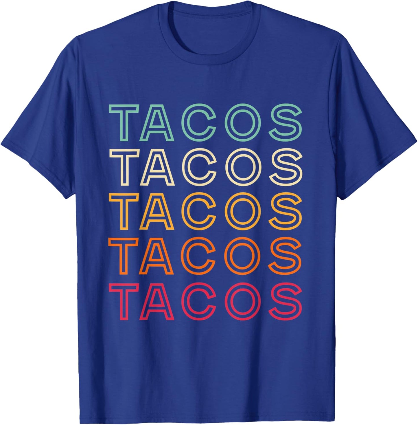 Retro Tacos Vintage Tacos T-Shirt - T-Shirt | Royal