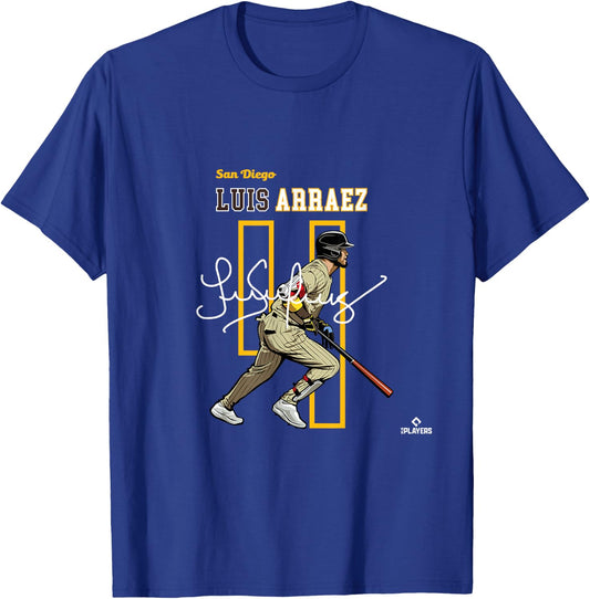 Luis Arraez | San Diego Baseball Players | MLBLAR3005 T-Shirt - T-Shirt | Royal