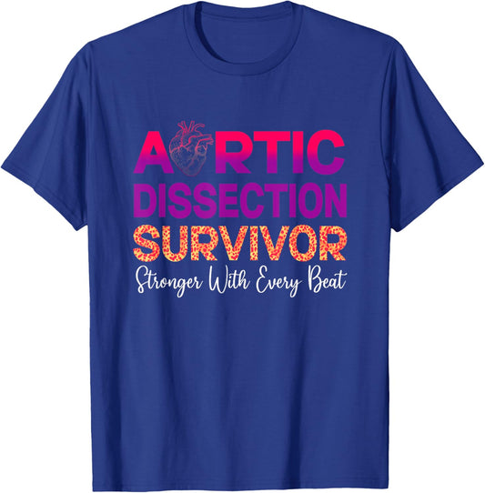Aortic Dissection Survivor T-Shirt - T-Shirt | Royal