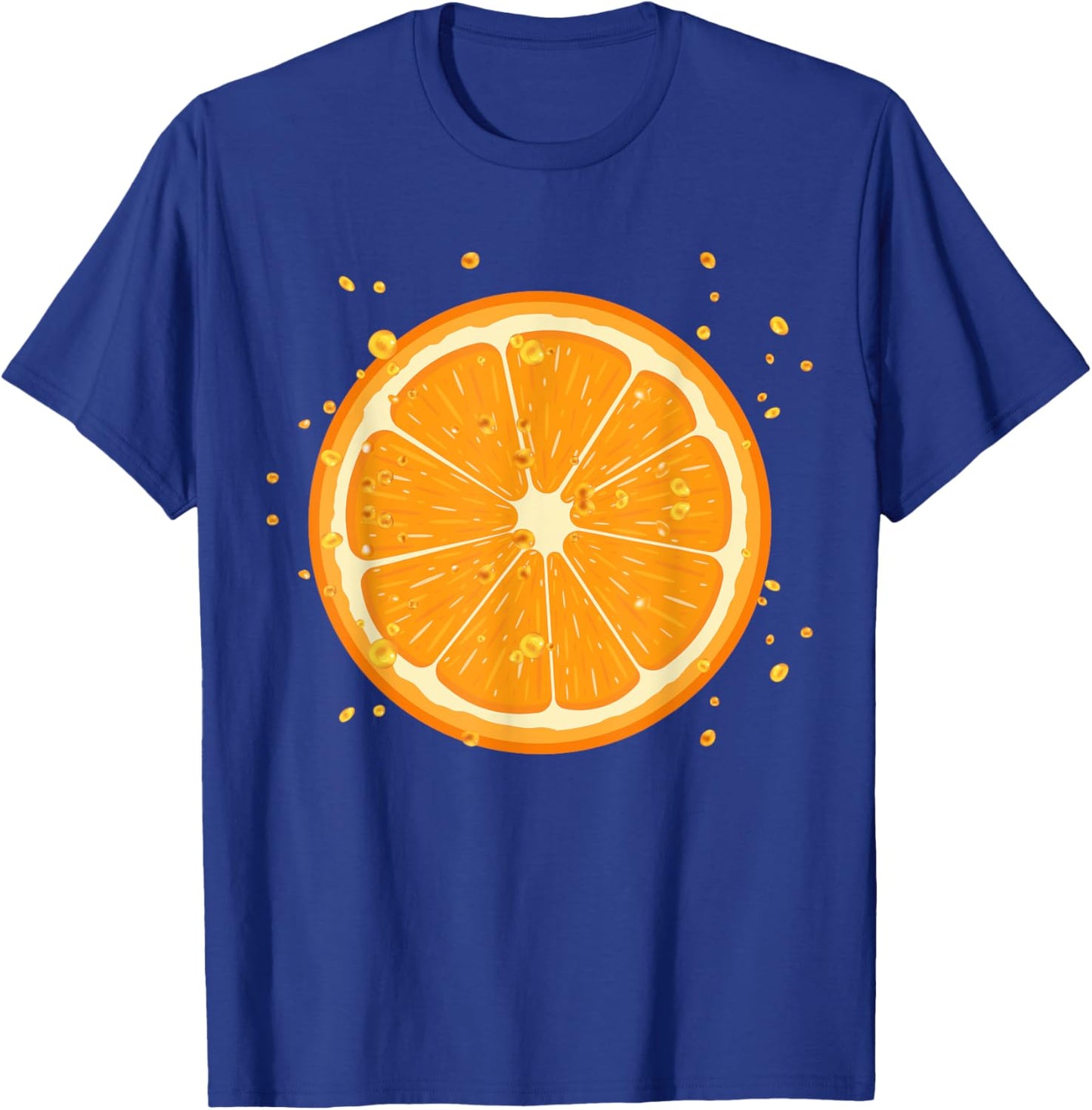 Orange Slice Fruit Costume Cute Orange Fruit Sliced Funny T-Shirt - T-Shirt | Royal