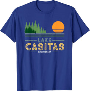Vintage Lake Casitas California T-Shirt - T-Shirt | Royal