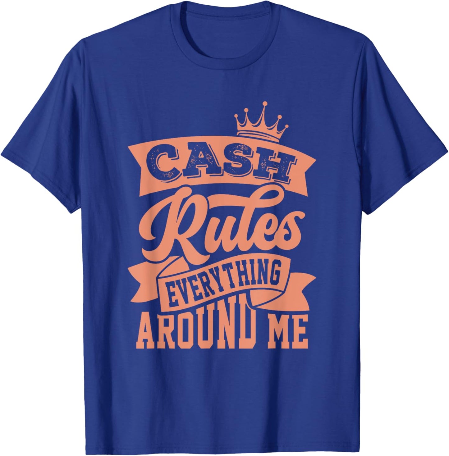 Concrete And Luxury Cash Rules Crimson Bliss T-Shirt - T-Shirt | Royal