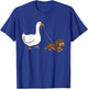 Funny Silly Goose Walking Dachshund Dog Animal Lover Women T-Shirt - T-Shirt | Royal