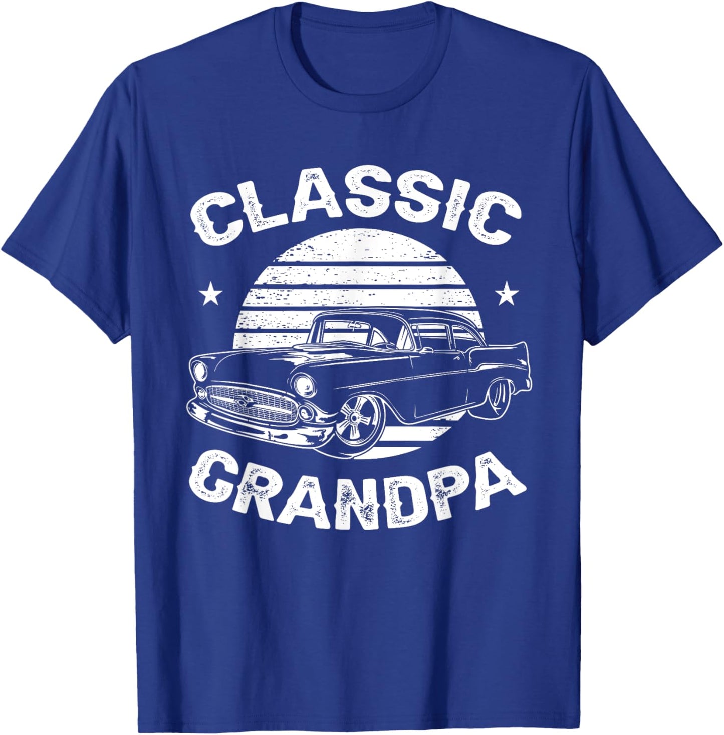 Grandpa Vintage Retro Classic Funny Car Lover Enthusiast T-Shirt - T-Shirt | Royal