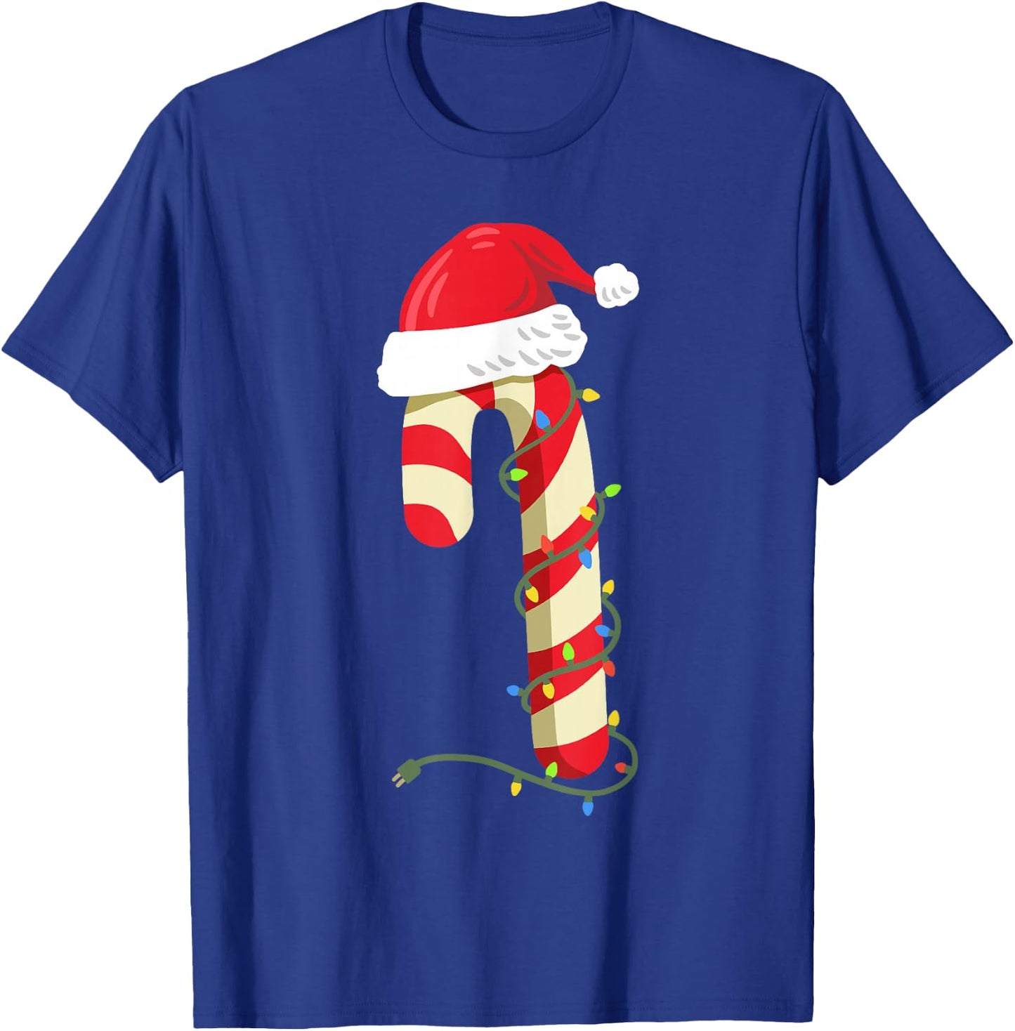 Christmas Candy Cane Funny Santa Xmas Girls Boys Kids T-Shirt - T-Shirt | Royal