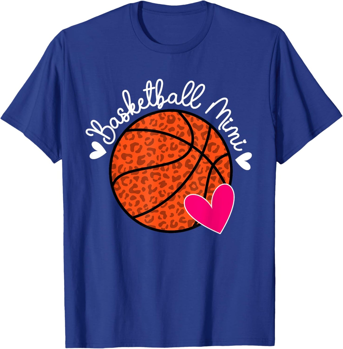 Basketball Mimi Heart Grandma Mimi Of A Basketball Player T-Shirt - T-Shirt | Royal