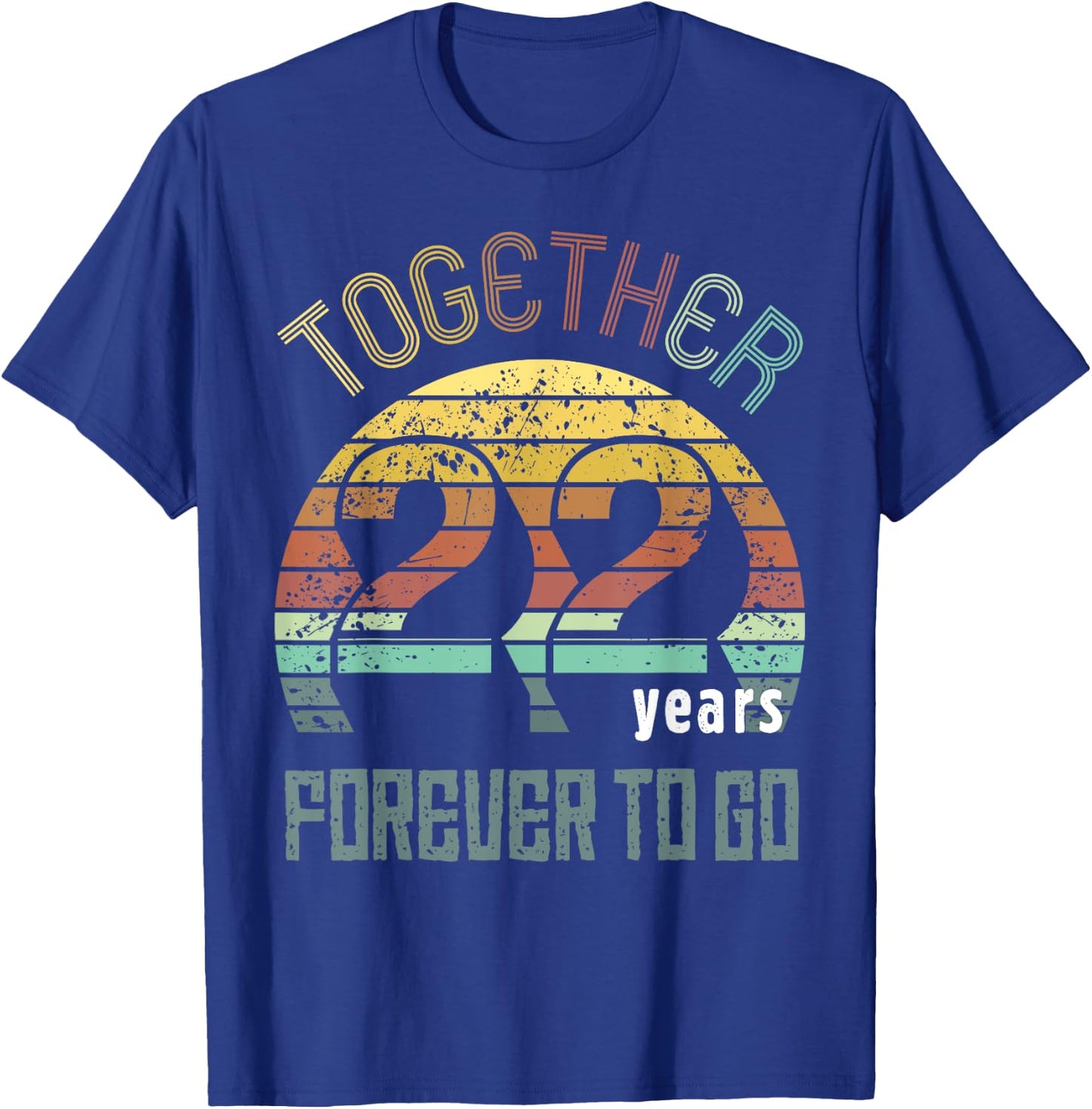 22nd Years Wedding Anniversary Gifts For Couples Matching T-Shirt - T-Shirt | Royal