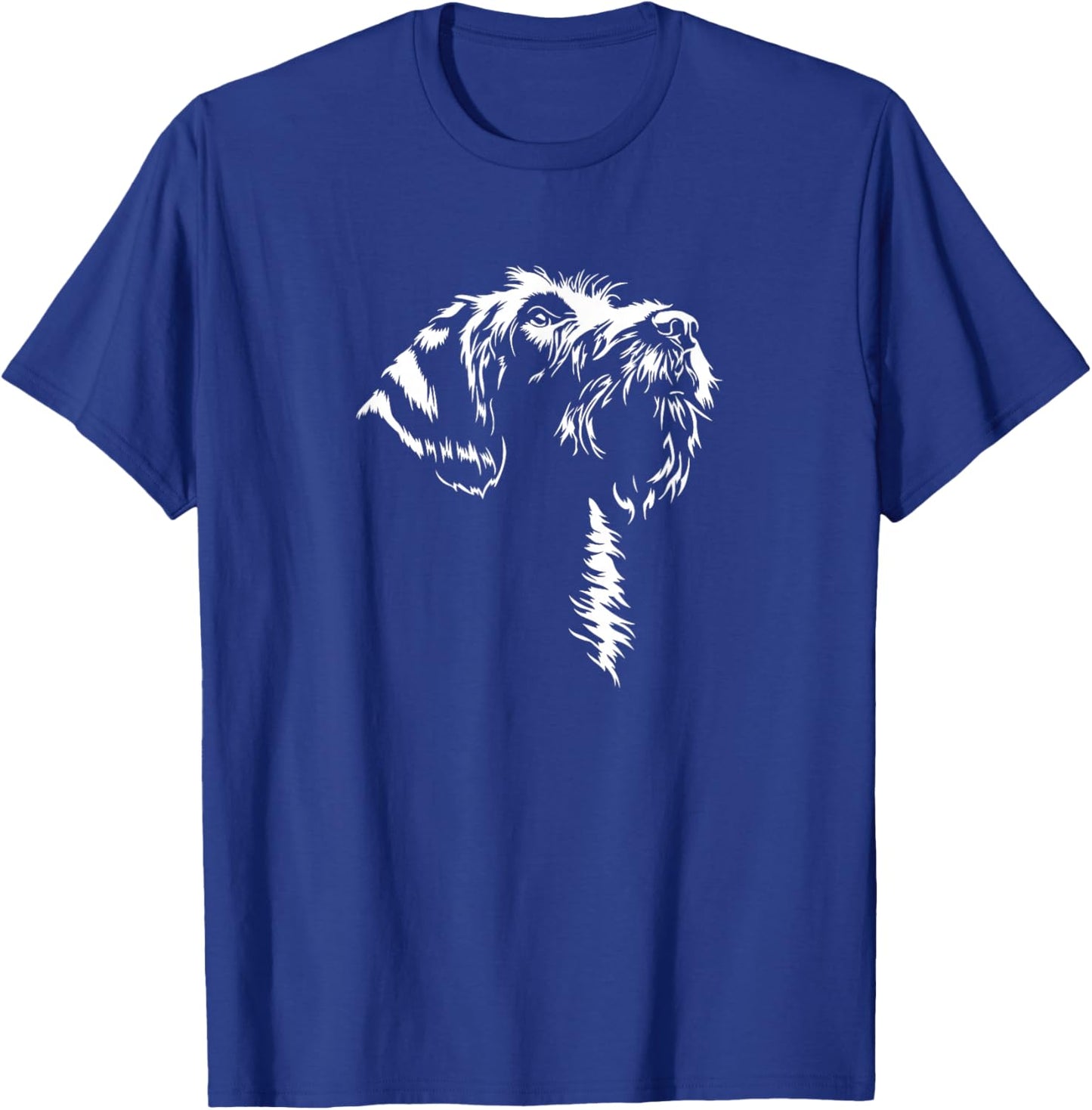 Korthals Griffon Portrait Silhouette Hunting Dog Griffon Dog T-Shirt - T-Shirt | Royal