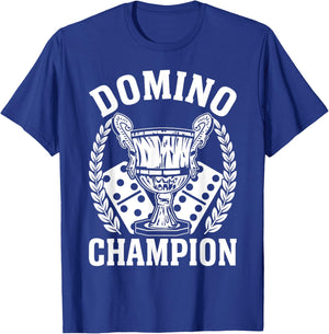 Domino Champion Dominoes Title Game Player T-Shirt - T-Shirt | Royal