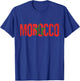 Moroccan Flag Morocco Soccer Jersey Women Boys Girls T-Shirt - T-Shirt | Royal