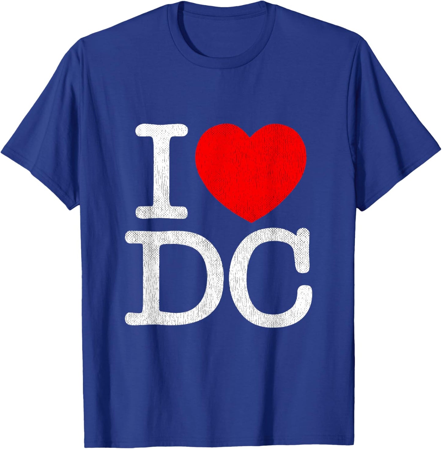 I Love DC Souvenir Washington Distressed I Heart DC T-Shirt - T-Shirt | Royal