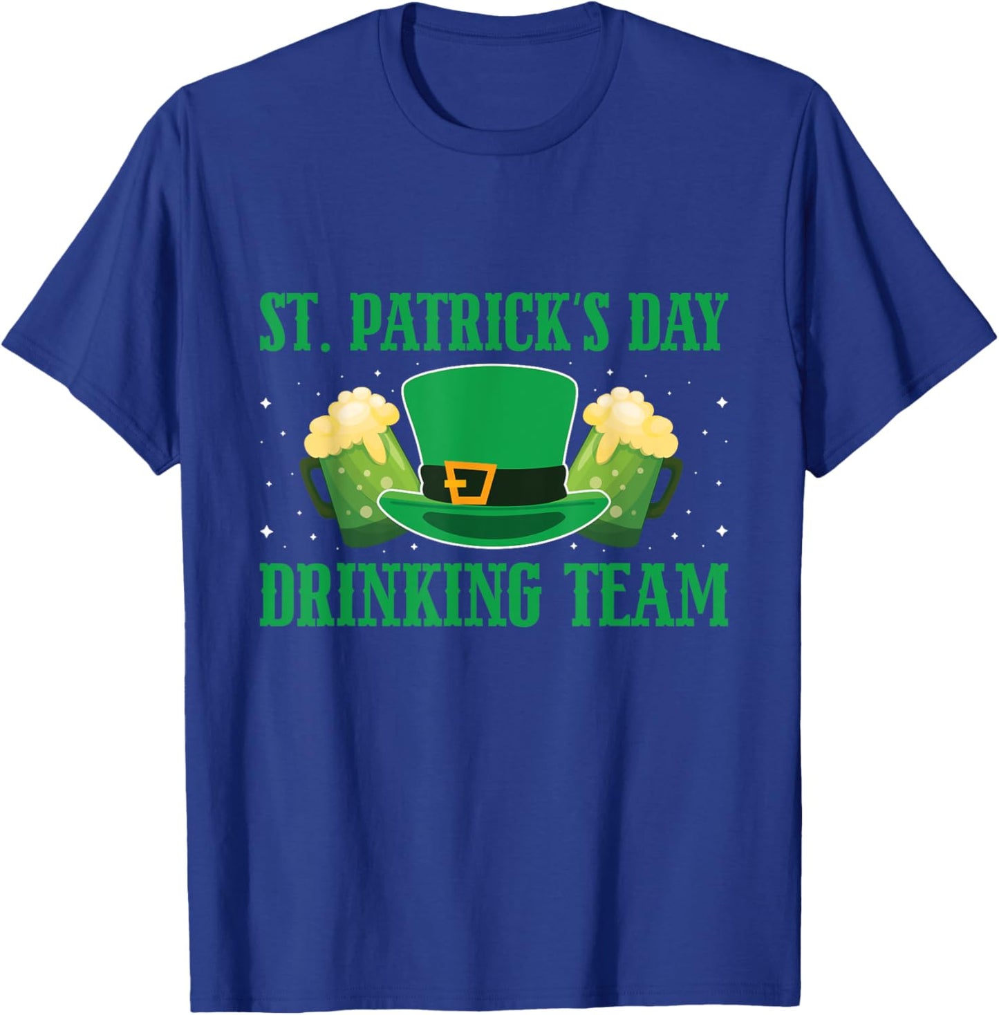 Irish Beer Ireland Flag St. Patricks Day Men Women Leprechau T-Shirt - T-Shirt | Royal