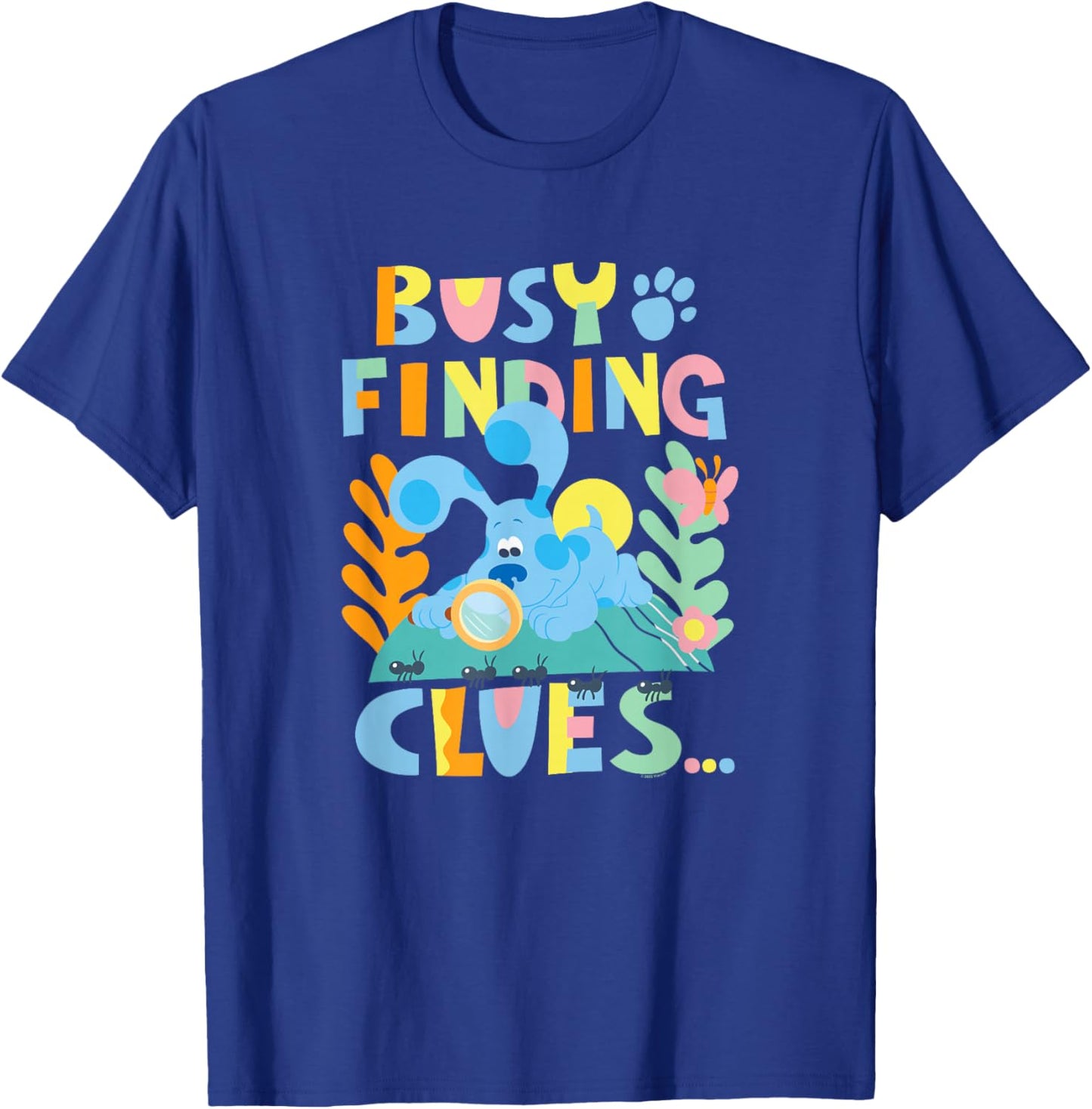 Blue's Clues & You Busy Finding Clues Ant Nature Explorer T-Shirt - T-Shirt | Royal