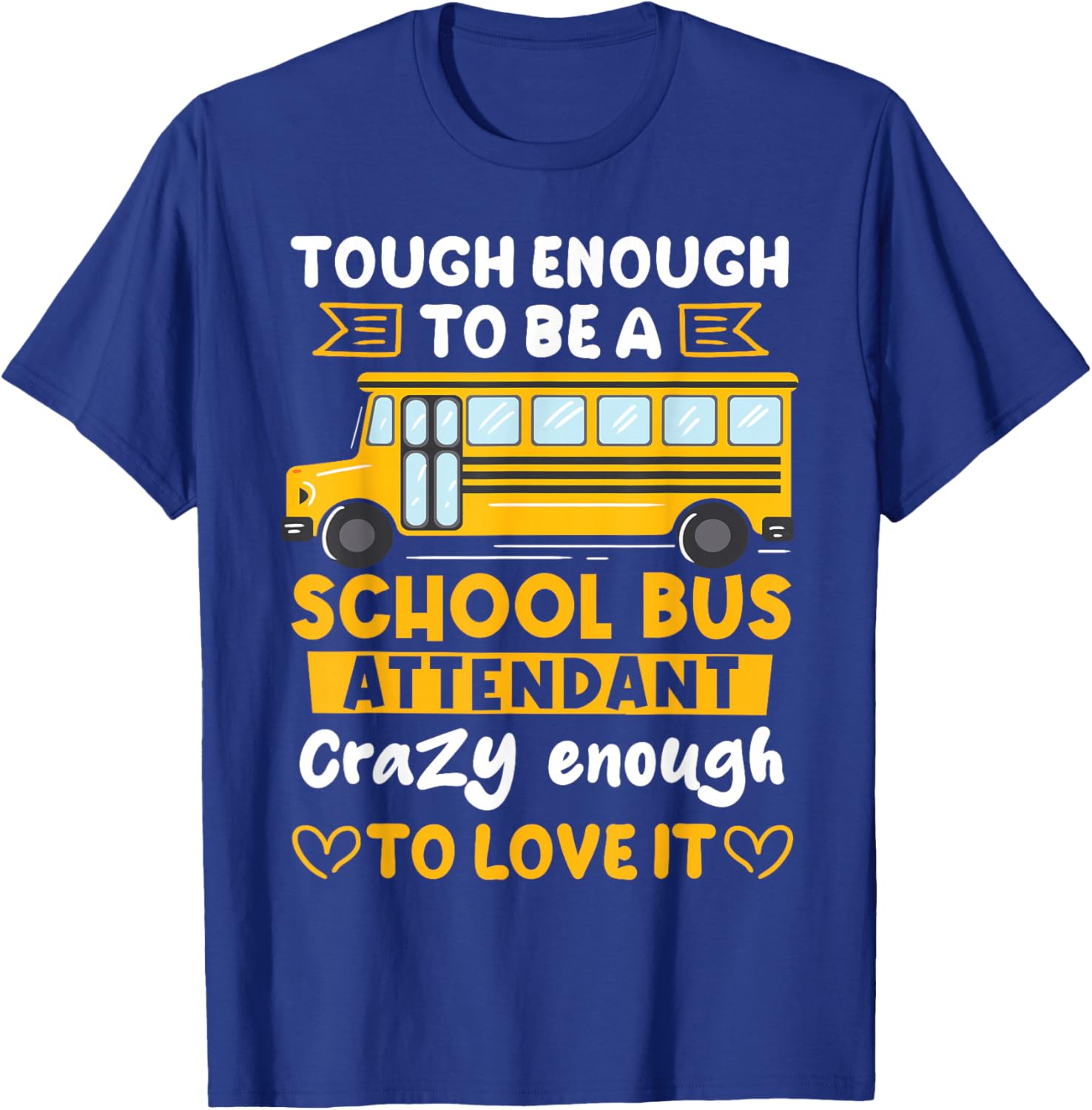 School Bus Monitor Bus Companion Student Transport T-Shirt - T-Shirt | Royal