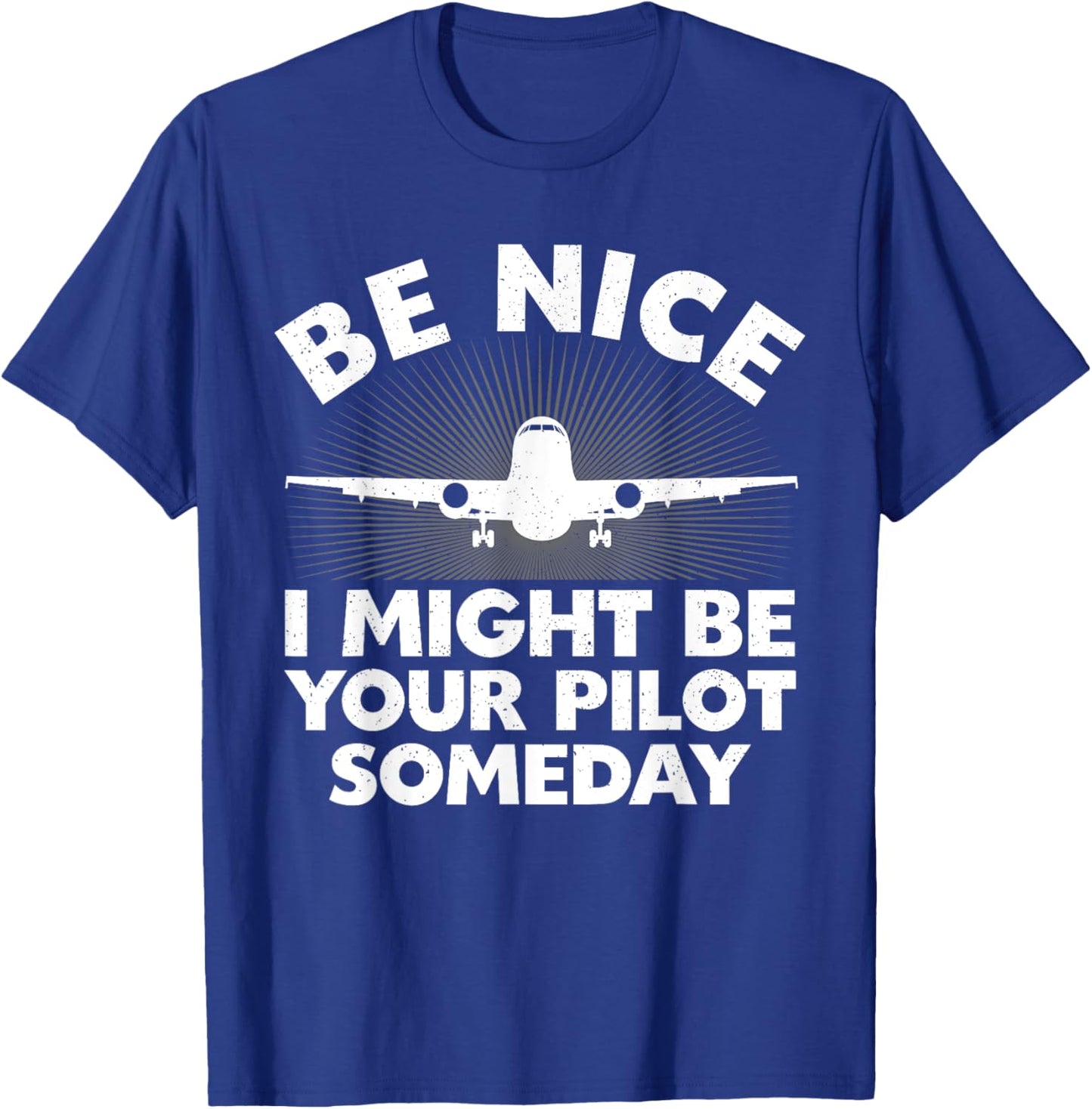 Funny Airline Pilot Art Women Aviation Future Pilot T-Shirt - T-Shirt | Royal