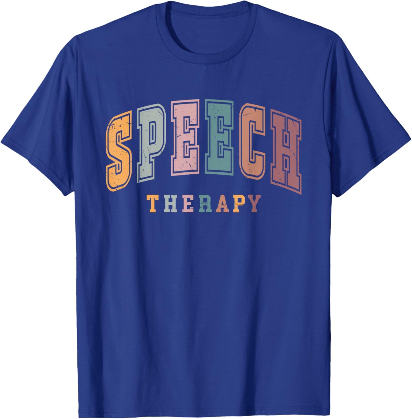 Vintage Speech Therapy SLP Speech Language Pathologist Team T-Shirt - T-Shirt | Royal
