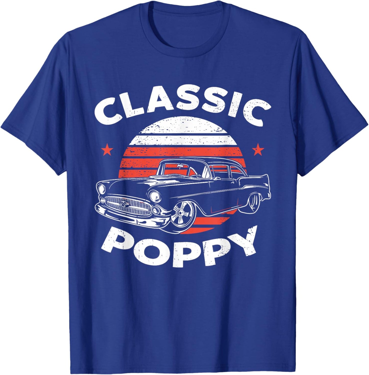 Poppy Vintage Retro Classic Funny Car Lover Enthusiast T-Shirt - T-Shirt | Royal