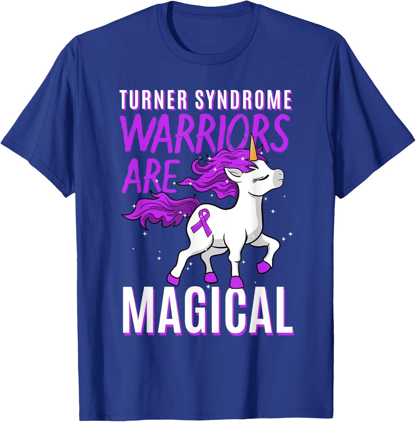 Bonnevie Ullrich Turner Syndrome Awareness 45,X0 TS Unicorn T-Shirt - T-Shirt | Royal