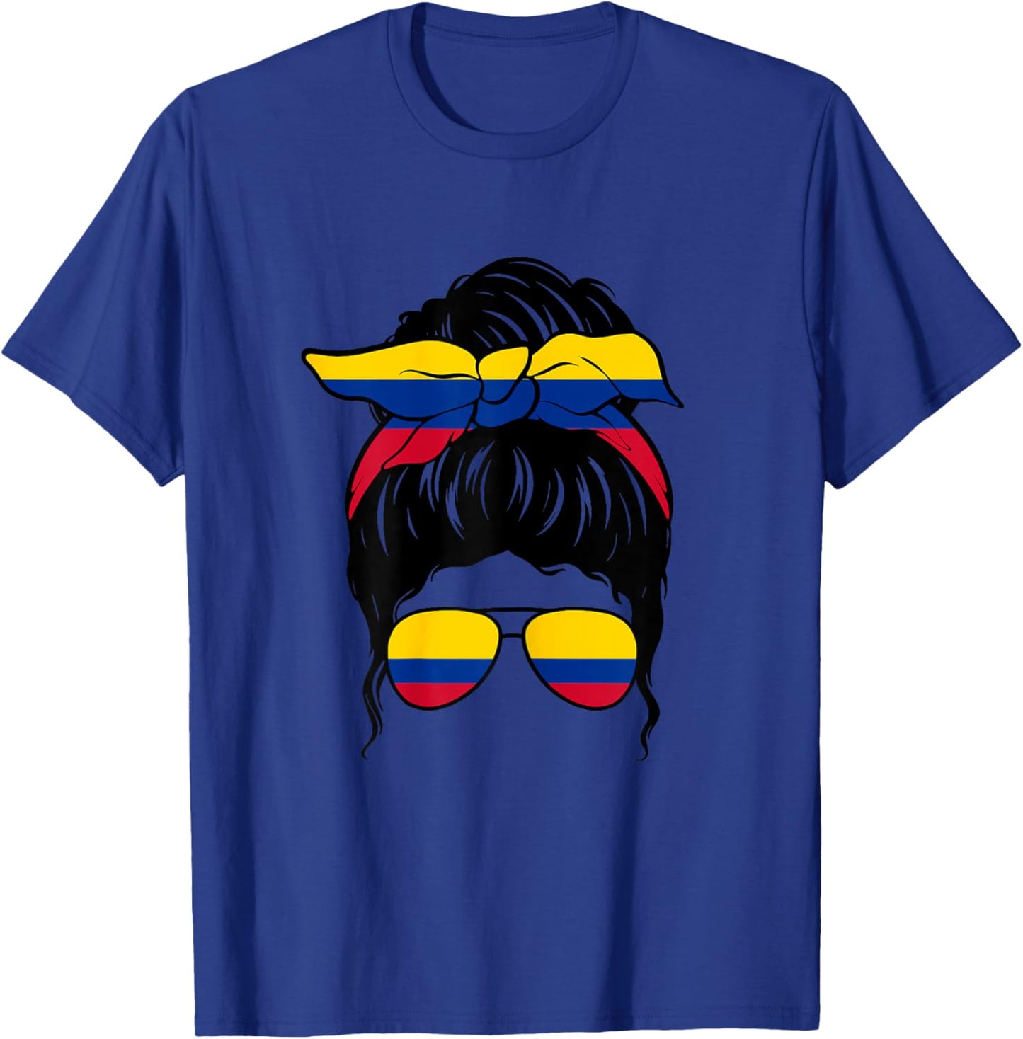 Colombian Girl Colombian Flag Colombian Proud Colombian Woman T-Shirt - T-Shirt | Royal