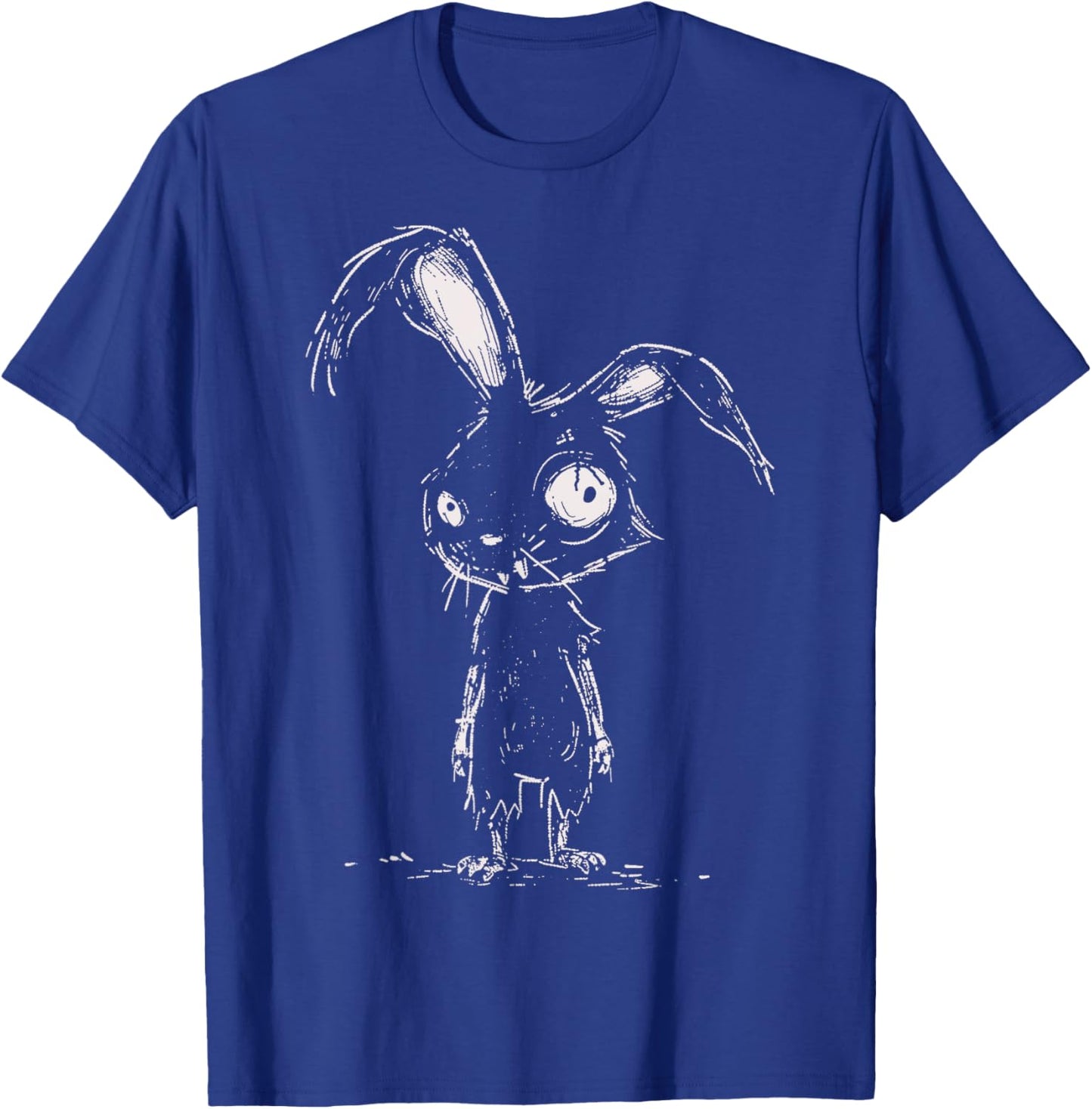 Weird Grunge Bunny Rabbit Alt Goth Cute Horror Aesthetic T-Shirt - T-Shirt | Royal
