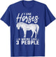 I Like Horses And Maybe 3 People Horse T-Shirt - T-Shirt | Royal