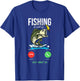 Fishing Is Calling Fishing Bass Fishing Club T-Shirt - T-Shirt | Royal