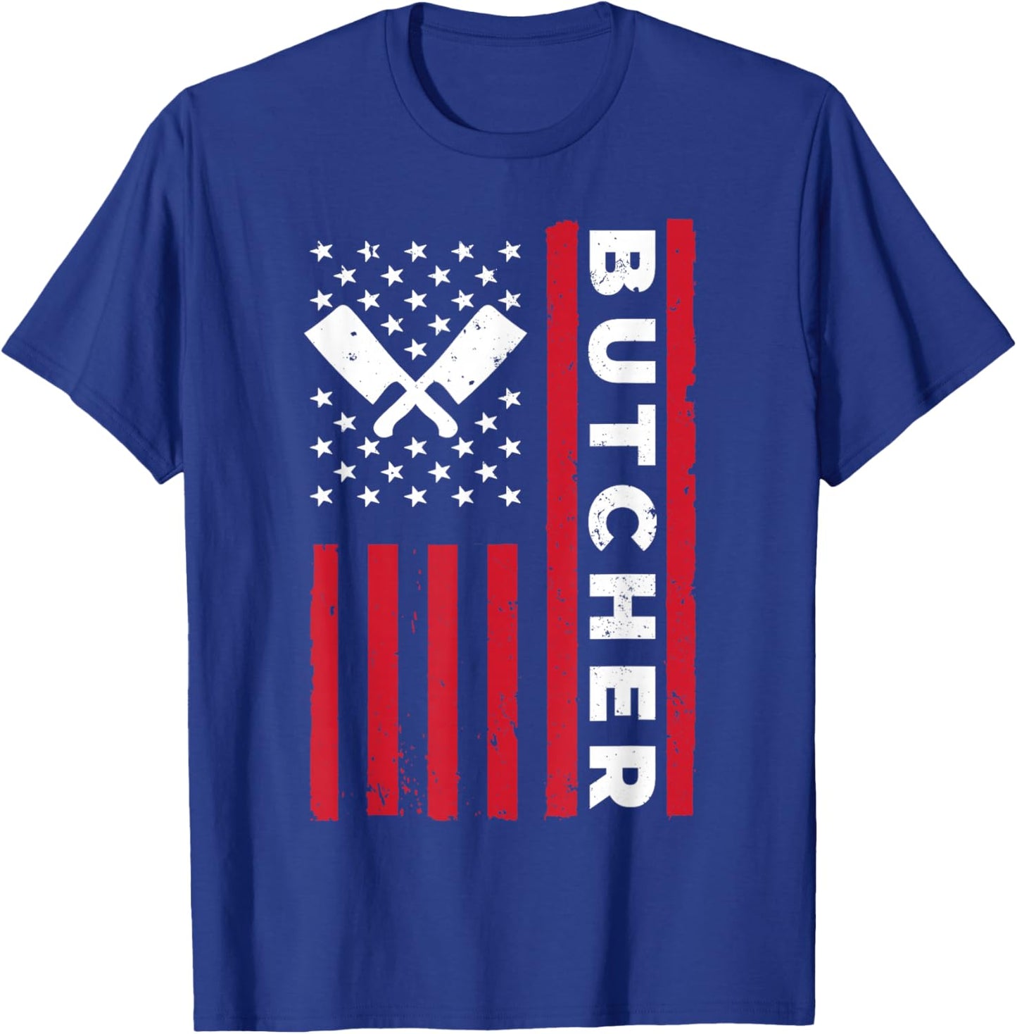 Cool Butcher Art Dad Meat Cutting Butchery Butcher T-Shirt - T-Shirt | Royal