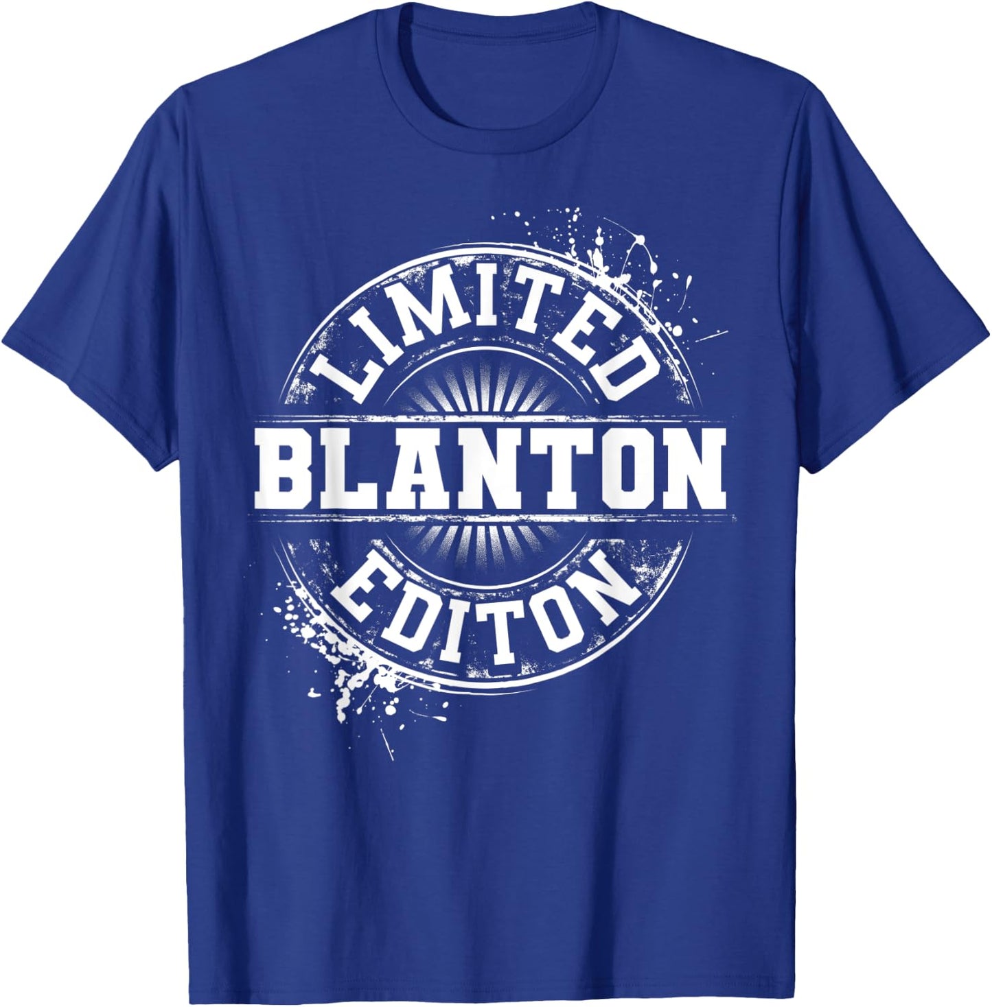 BLANTON Funny Surname Family Tree Birthday Reunion Gift T-Shirt - T-Shirt | Royal