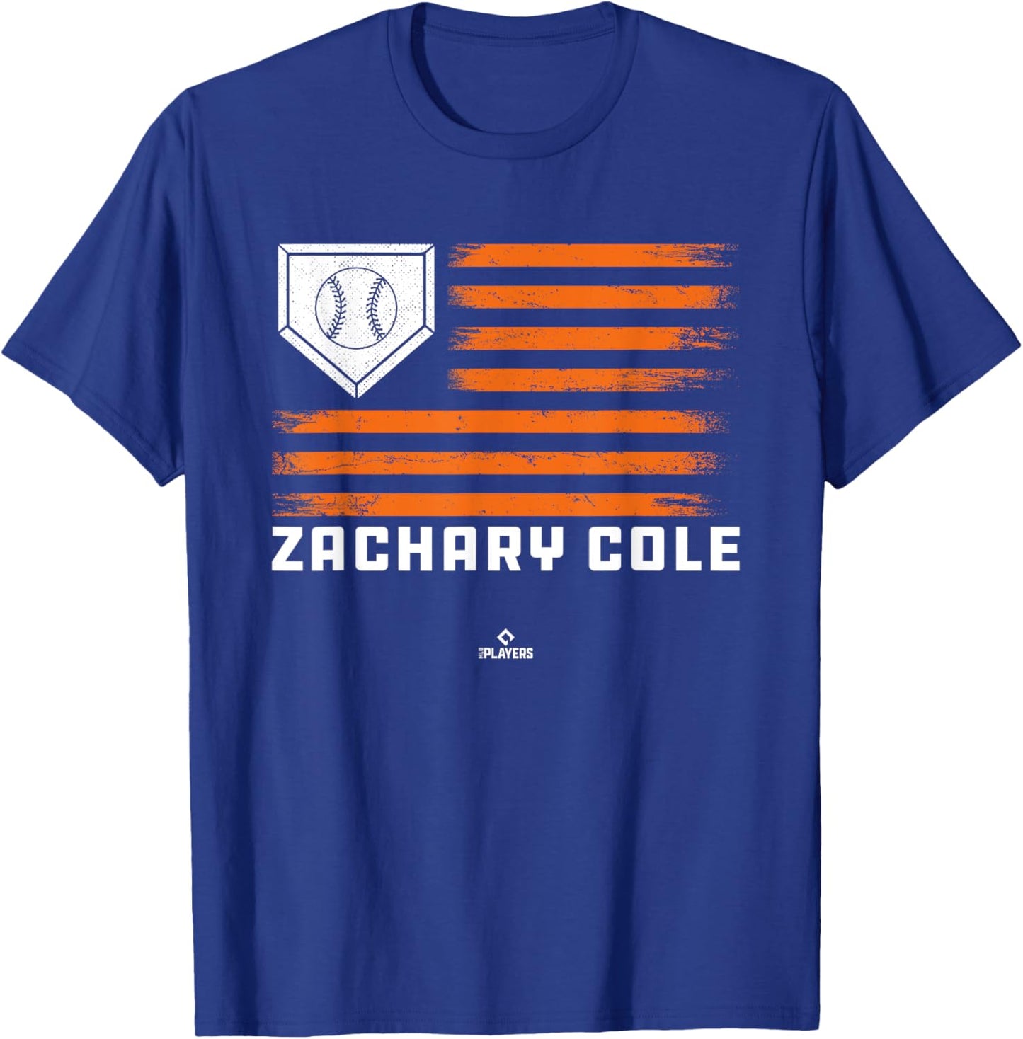 Vintage Flag Gameday Zachary Cole Prospect Baseball Fan Gear T-Shirt - T-Shirt | Royal