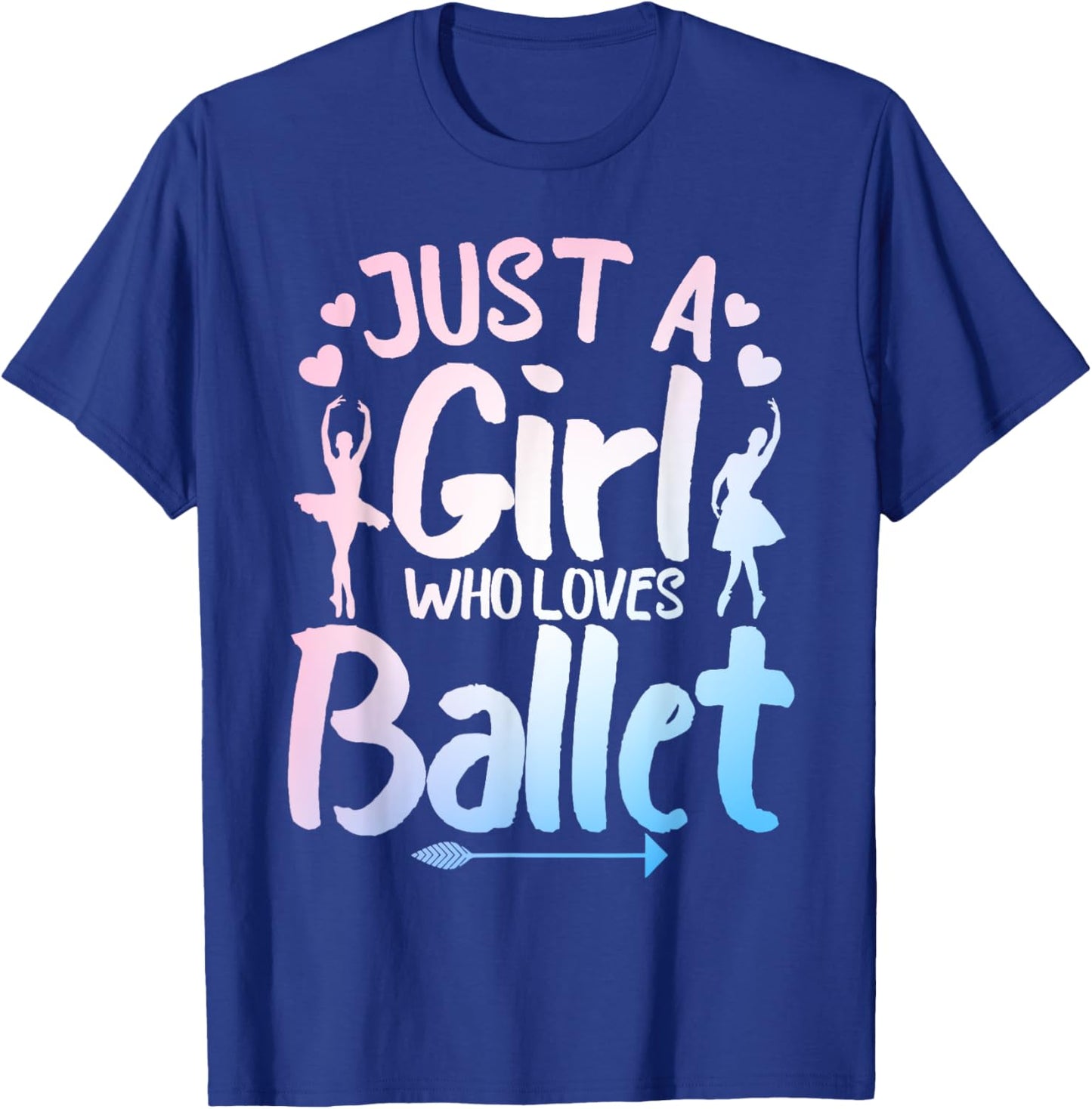 Funny Ballerina Design For Girls Women Ballet Dance Lovers T-Shirt - T-Shirt | Royal