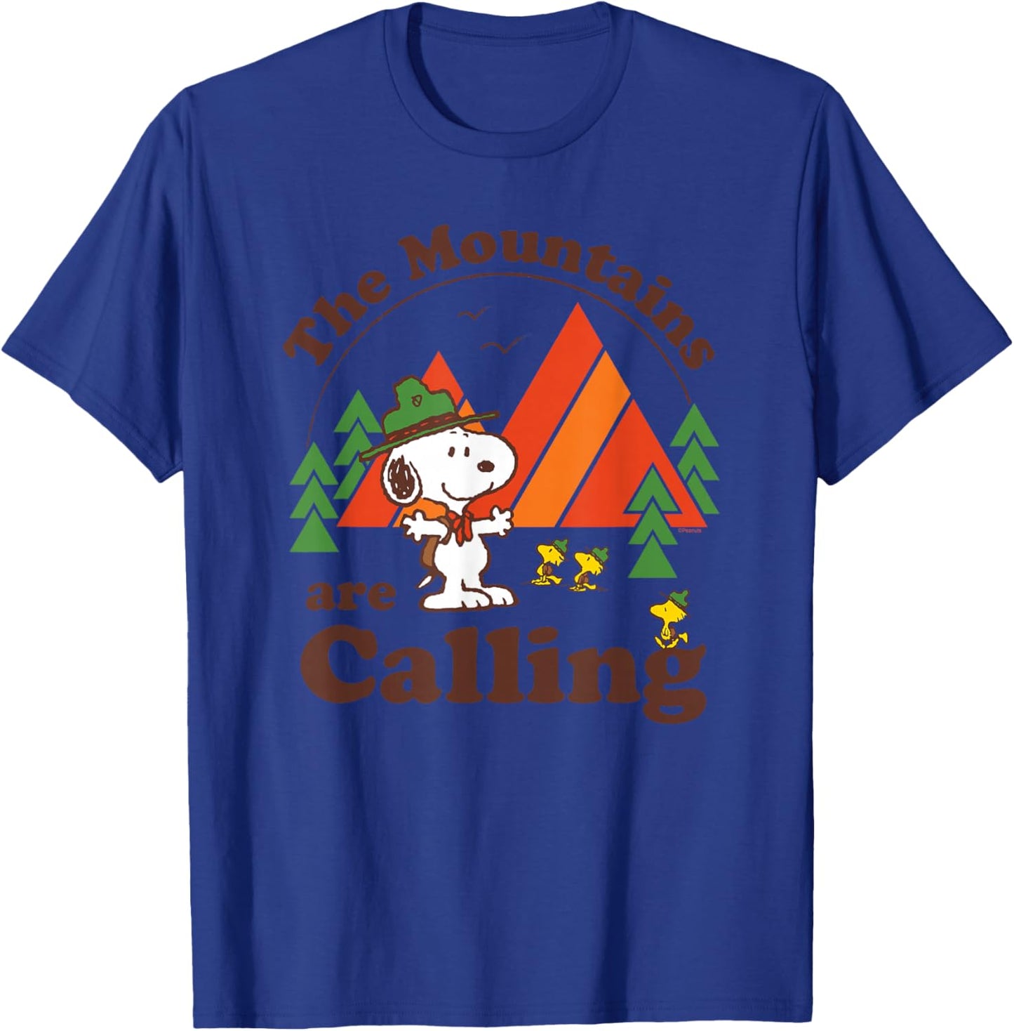Peanuts - Blue Mountain Vacation , -Kids, Small T-Shirt - T-Shirt | Royal