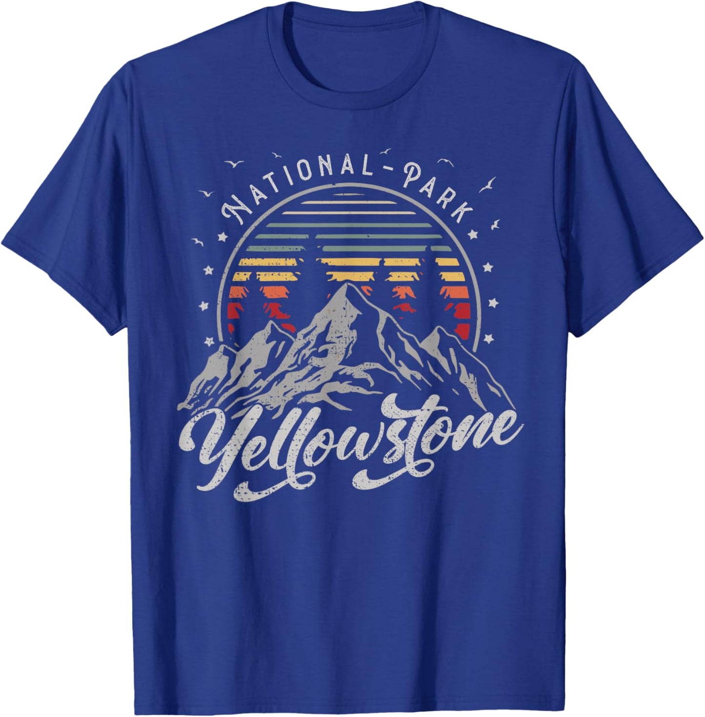 Retro Yellowstone National Park US Vintage Yellowstone T-Shirt - T-Shirt | Royal