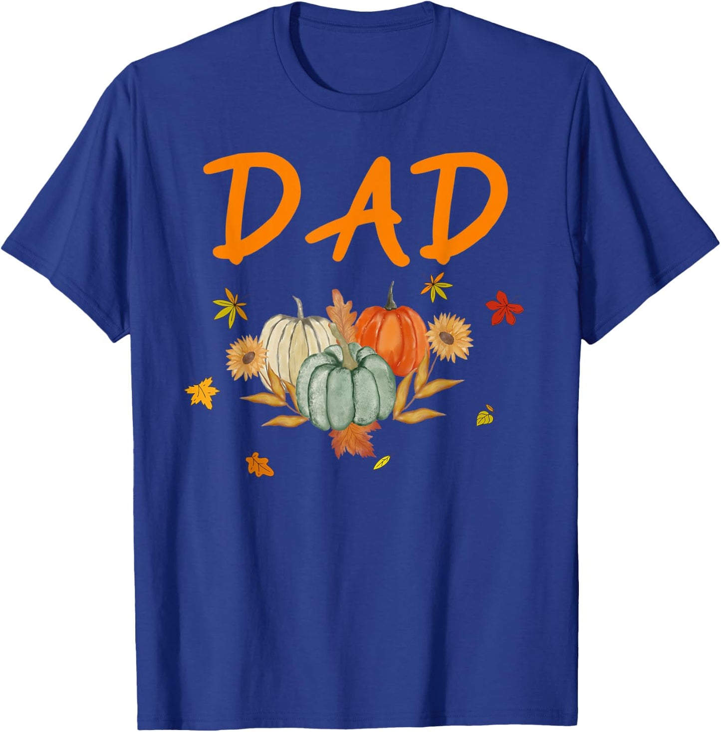Dad Birthday Pumpkin 1st Birthday Matching Family Party T-Shirt - T-Shirt | Royal