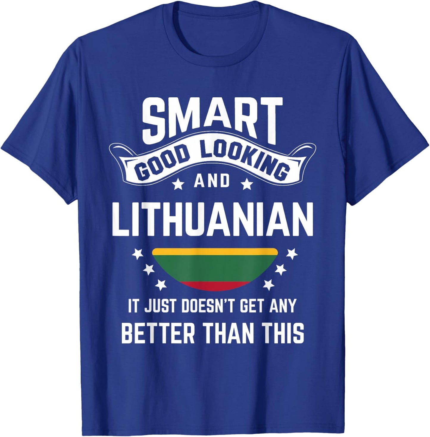 Lithuanian Flag Native Pride Funny Lithuania Roots T-Shirt - T-Shirt | Royal