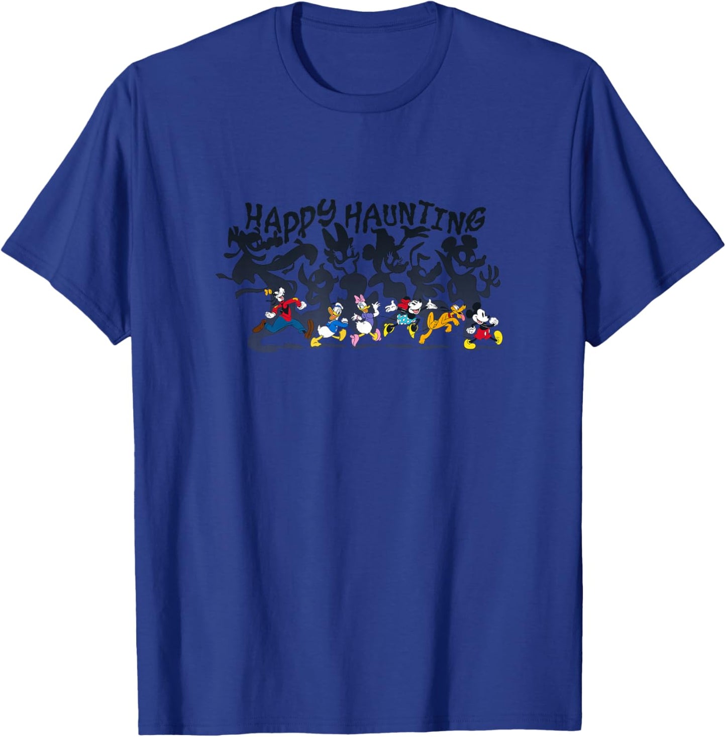 Disney Mickey and Friends Halloween Happy Haunting Spooky T-Shirt - T-Shirt | Royal