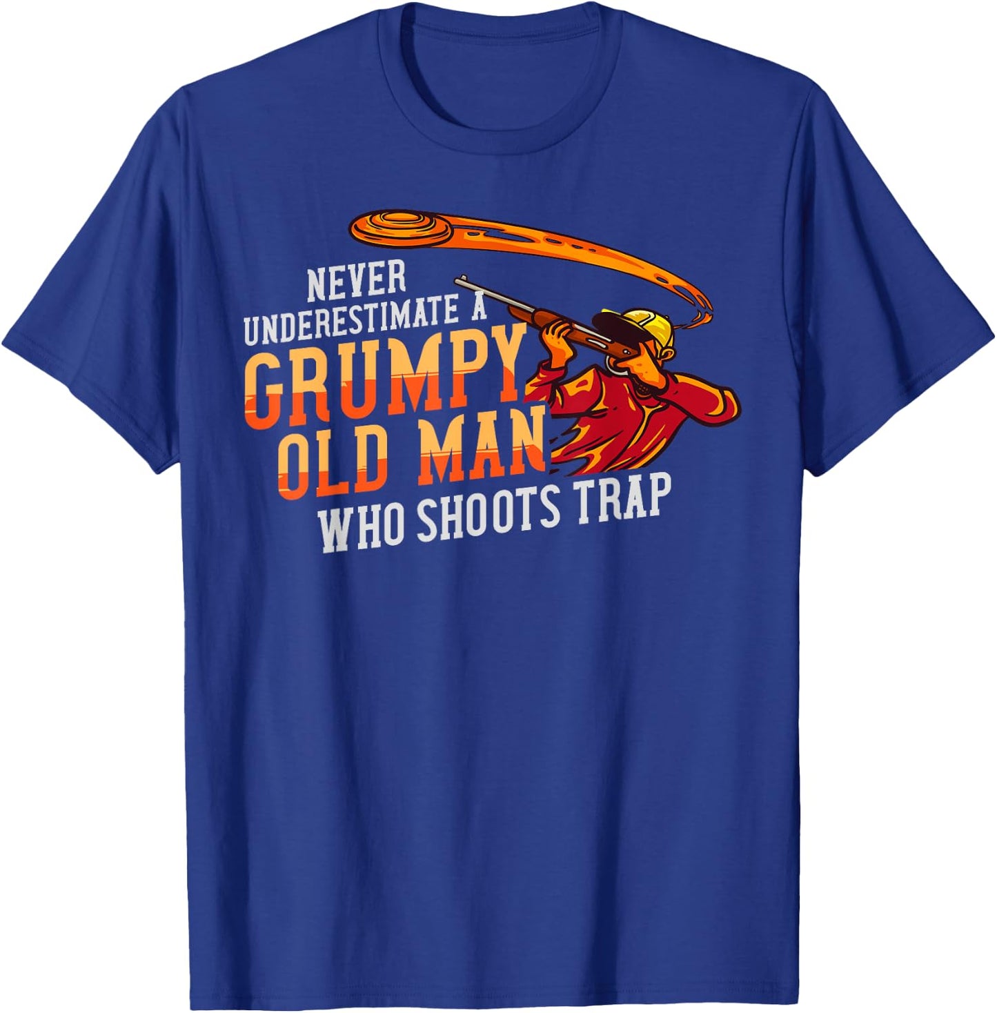 Sporting Clay Shooting Gift Trap Skeet Shooting T-Shirt - T-Shirt | Royal