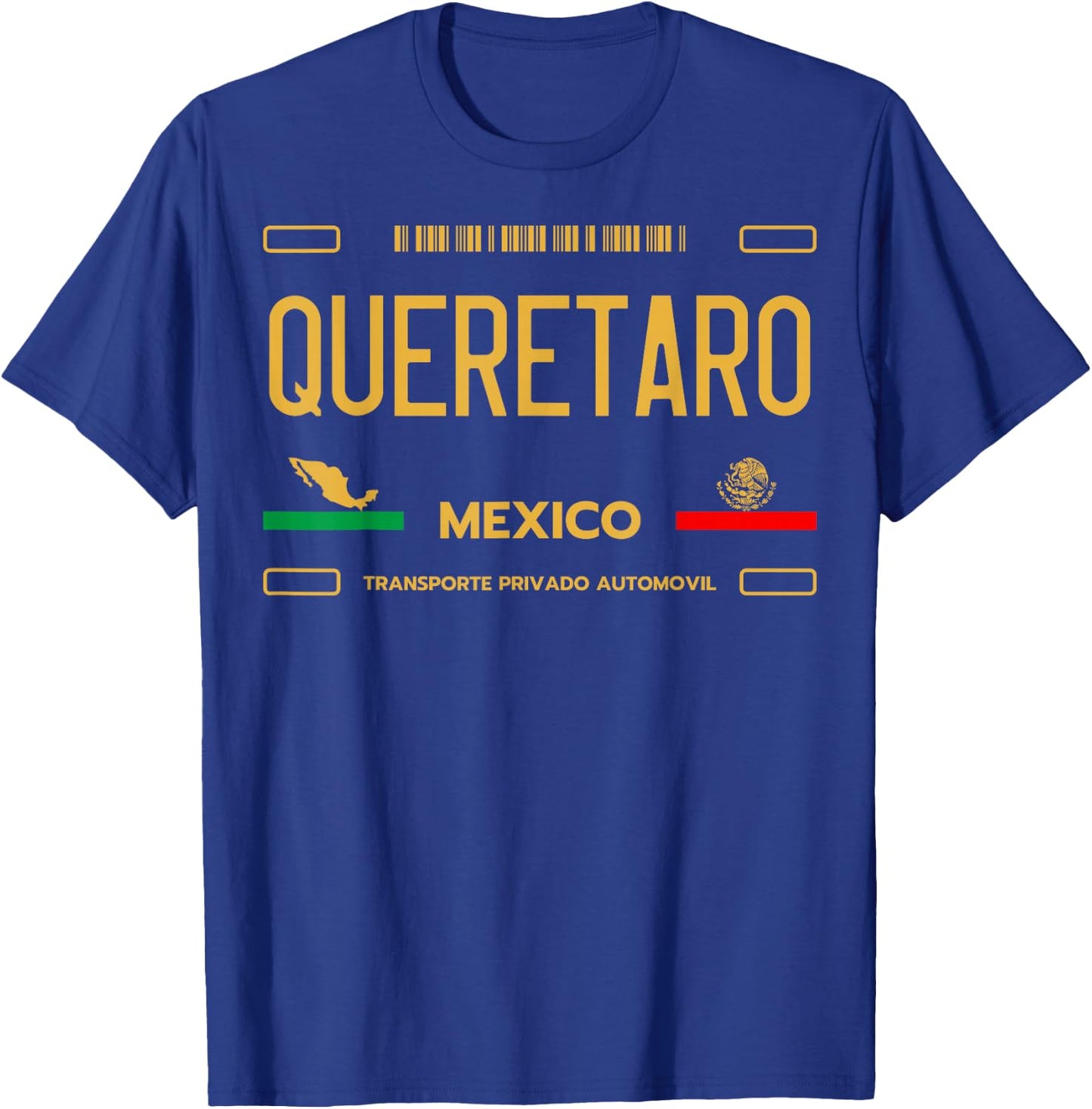 Queretaro License Plate Aesthetic, Queretaro T-Shirt - T-Shirt | Royal