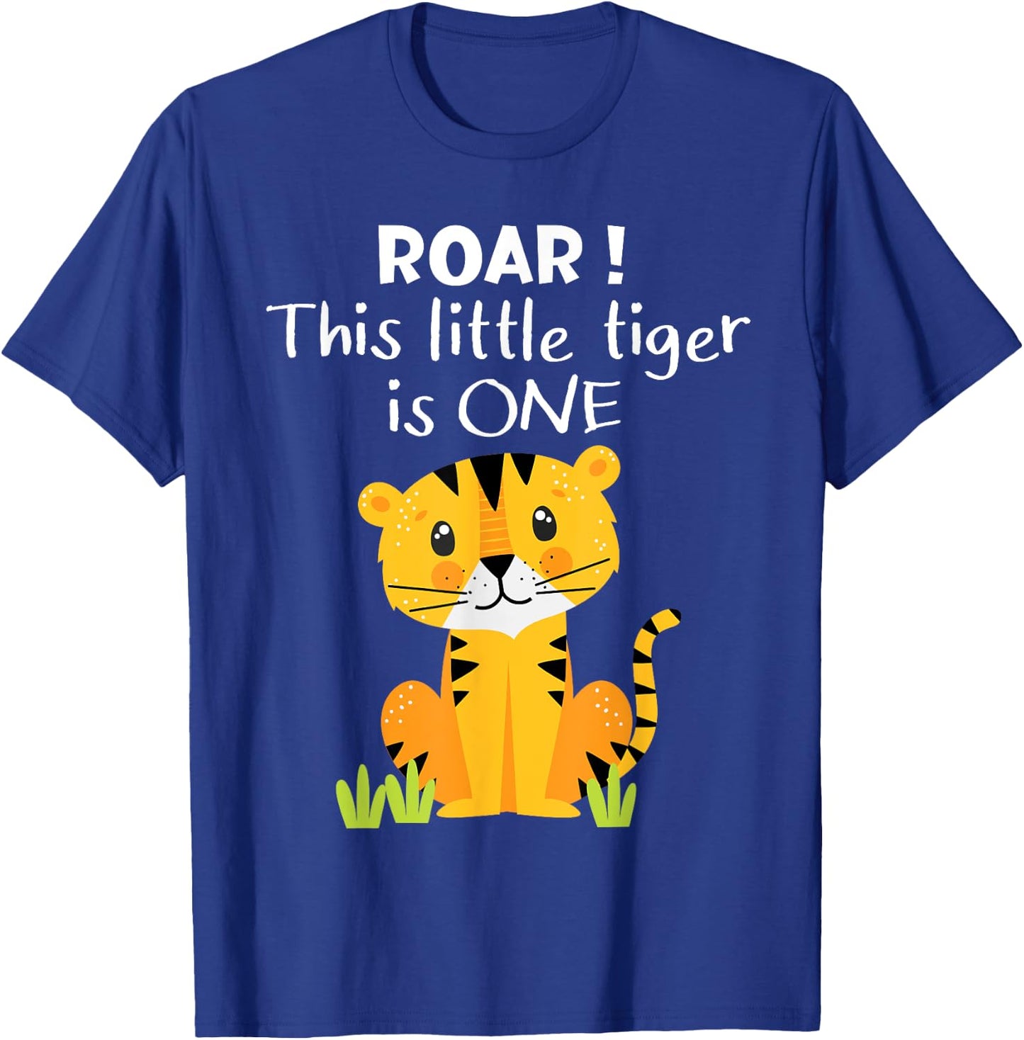 1st Birthday Roar This Little Tiger Is One Zoo Safari Animal T-Shirt - T-Shirt | Royal
