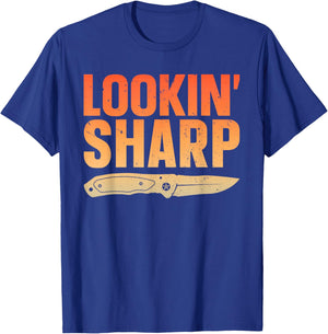 Pocket Knife Art Women Knife Lover Knife Collector T-Shirt - T-Shirt | Royal