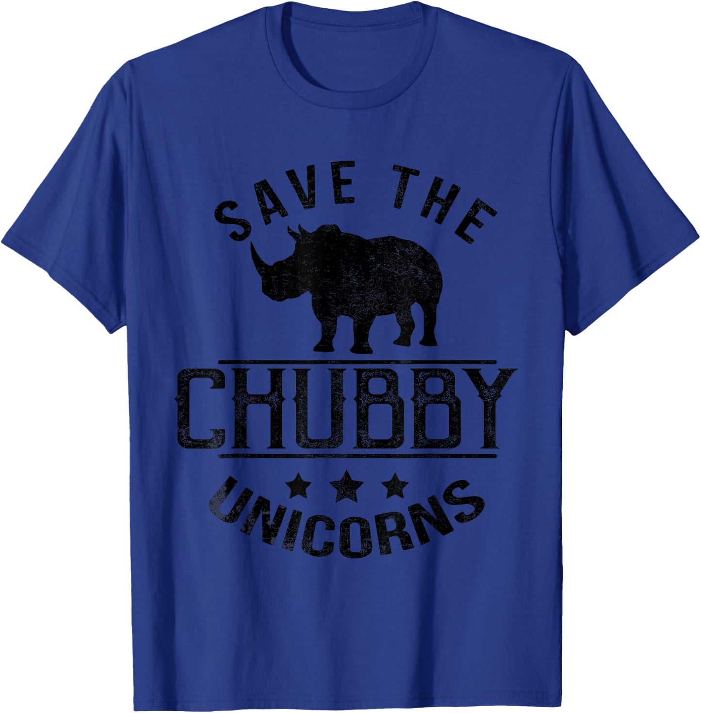 Save the Chubby Unicorns Rhino T-Shirt - T-Shirt | Royal