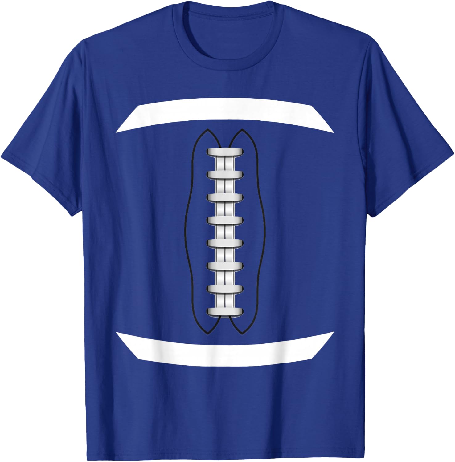 Thanksgiving - American Football Ball Lace Costume Funny T-Shirt - T-Shirt | Royal