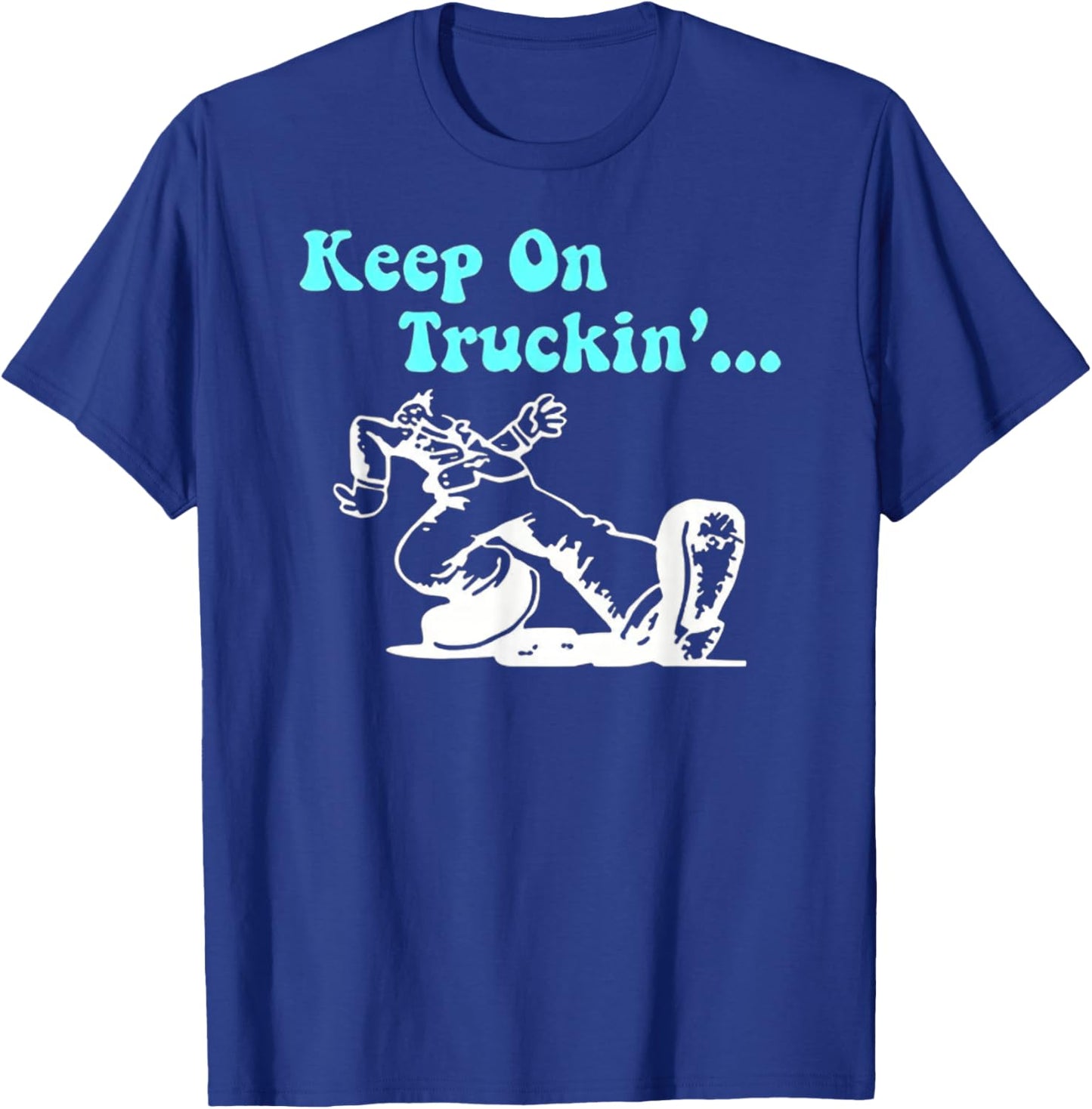 Funky Keep on Truckin' - Retro Vibes T-Shirt - T-Shirt | Royal