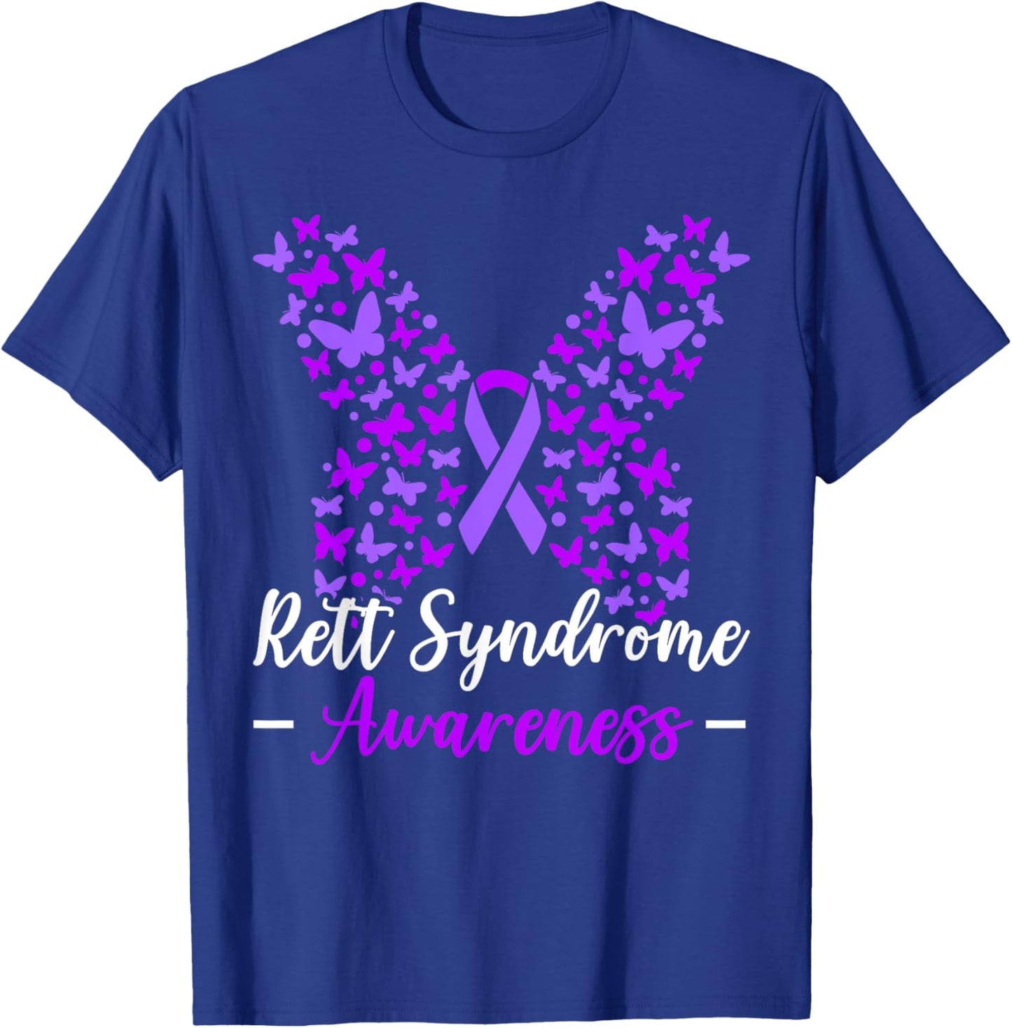 Rett Syndrome Awareness Rett Syndrome Warrior T-Shirt - T-Shirt | Royal