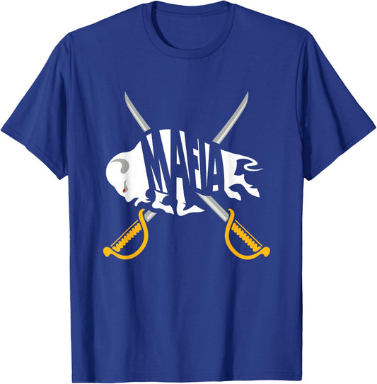 WNY Pride - Gray White Yellow Buffalo Small T-Shirt - T-Shirt | Royal